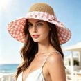 thumbnail image 2 of Women UPF 50+ Wide Brim Sun Hat, Breathable UV Protection Bucket Hat for Beach Travel, 2 of 5