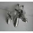 thumbnail image 2 of Giraffe Head Metal Wall Mount Sculpture Giraffe Head Sculpture Unique Figurine Statue Wall Mount A Excellent Item For Home | Office | Restaurant Decorations (Set Of 2) By Indaiaart12, 2 of 3