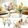 thumbnail image 1 of Sentmoon Fake Flowers Flowers for Decoration Artificial Orchid Faux Cymbidium Orchid In Pot Lifelike Silk Flowers Home Table Centerpiece Fake Potted for Living Room Bedroom, 1 of 8