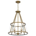 thumbnail image 3 of Quoizel  Barlow Weathered Brass 4-light Pendant, 3 of 8