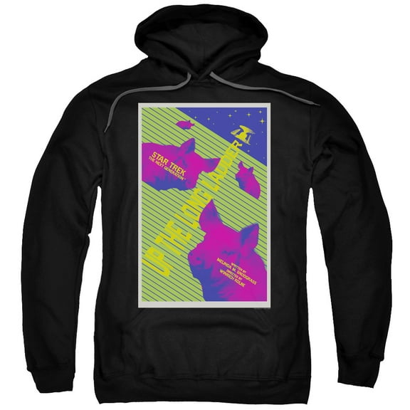 Star Trek Tng Season 2 Episode 18 Adult Pullover Hoodie Sweatshirt Black
