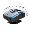 thumbnail image 3 of 12V Universal Car Heater & Defroster, Fast Heating Windshield Defogger with Dual Use Heating and Cooling, Portable Dash Heater for All Vehicles, Compact Design (1pc, 12V), 3 of 6
