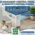 thumbnail image 4 of JoanKaren 8000 BTU Portable Air Conditioner Up to 350 Sq. Ft. 3-in-1 AC Unit with Cooling,Dehumidifier & Fan,Energy-Saving,24-Hr Timer,Full Window Kit,White, 4 of 10