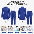 thumbnail image 6 of VIAOLI Women's Medical Scrub Set - Half-Zip Mid-Length Top with Drawstring Pants, for Nurse Uniform, Multiple Colors, 6 of 7