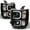 Solid Matte Black Paint Housing, variant on AKKON - For Chevy Silverado Black Bezel LED Daylight Light Tube Design Projector Headlights Front Lamps