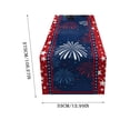 thumbnail image 2 of EGNMCR Memorial Day Decorations America Independence Day Patriotism Table Runners 4th Of July Party Holiday Tablecloths Decorations For Kitchen Home Dining Polyester ta ble runner, 2 of 8