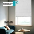 thumbnail image 3 of Chicology Cordless Roman Shades, White (Textured), 23"W X 64"H, 3 of 6
