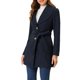 thumbnail image 4 of Inspire Chic Abrigo Trench de Mujer con Cuello Caído, de Un Solo Botón, Largo y con Cinturón, Talla XL, Azul Oscuro, 4 of 6