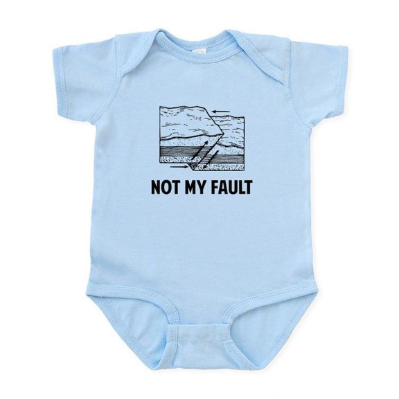CafePress - Not My Fault Body Suit - Baby Light Bodysuit, Size Newborn - 24 Months