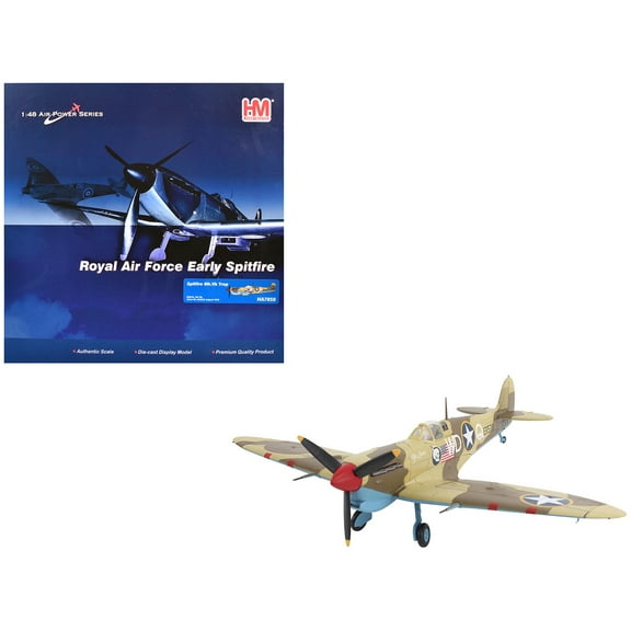 Supermarine Spitfire Mk.Vb Trop Fighter Aircraft Mediterranean Allied Coastal Air Force 1/48 Diecast Model Hobby Master