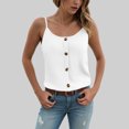 thumbnail image 2 of vigerkar Women Summer Tank Tops Casual V Neck Strappy Loose Beach Sleeveless Shirts Blouses (White, XS), 2 of 5