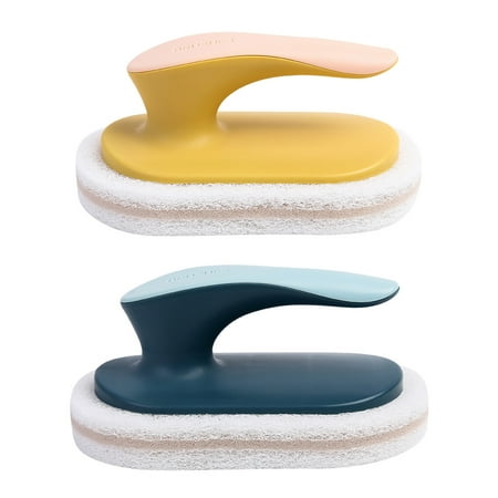 

2pcs Practical Handle Cleaning Brush Convenient Kitchen Tableware Brush