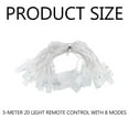 thumbnail image 5 of LED Photo String Lights, Plastic Clothespins For Photos, Decorative Mini Clear Clips, Battery Operated With Warm White Light For Holiday Cards (20 Leds), 5 of 5