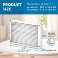 thumbnail image 6 of 20×25×4 Air Filter Furnace MERV 13 Electrostatic Pleated HVAC Air Conditioner Premium Filters Replacement MPR 1900 FPR 10 Actual Size 19.5 × 24.5 × 3.63 2-Pack, 6 of 9