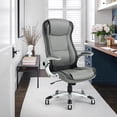 thumbnail image 1 of Silla de Oficina Moderna Gris Silla de Oficina Ejecutiva Ergonómico Cómodo HOMEMAKE FURNITURE ANNISTON, 1 of 8