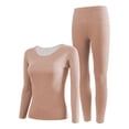 thumbnail image 3 of AherBiu Ensembles de Bas d'Hiver pour Femmes Thermiques Chauds Couche de Base sous-Maillots Leggings Ensemble de Pyjamas 2 Pcs, 3 of 3