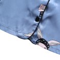 thumbnail image 4 of Toddler Girls Boys Silk Satin Pajama Sets Kids Casual Button Down Sleepwear Loungewear 1-6T, 4 of 8
