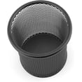 thumbnail image 4 of Porta bolígrafos de metal con forma de copa multifuncional de malla metálica de alambre redondo para bolígrafo de diámetro 85 mm, color negro, 4 of 4