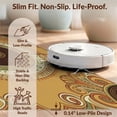 thumbnail image 6 of Design&I 9'x12' Washable Area Rug Giant Skid-Resistant Record Vinyl Circular Theme Covering Ornate Border Music Cd Disc for Great Room, Large Living, 6 of 7
