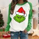 thumbnail image 5 of Sudadera navideña para mujer Sudadera holgada con cuello redondo Ropa deportiva Ygjytge Verde T L para Mujer, 5 of 7