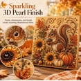 thumbnail image 6 of Autumn Pearl Painting Kit, Relaxing DIY Craft to Create Sparkling Fall Artwork, DIY Autumn Harvest Pumpkin Pearl Diamond Art Kit, Creative Handcraft, 6 of 8