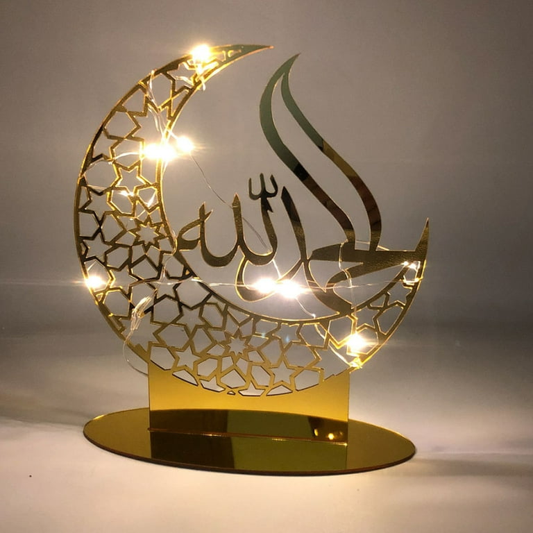 Ssxinyu Ramadan Acrylic Decorations for Home Table for Islamic Party  Supplies 