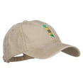 thumbnail image 5 of Togo Map Flag Embroidered Washed Cap - Khaki OSFM, 5 of 5