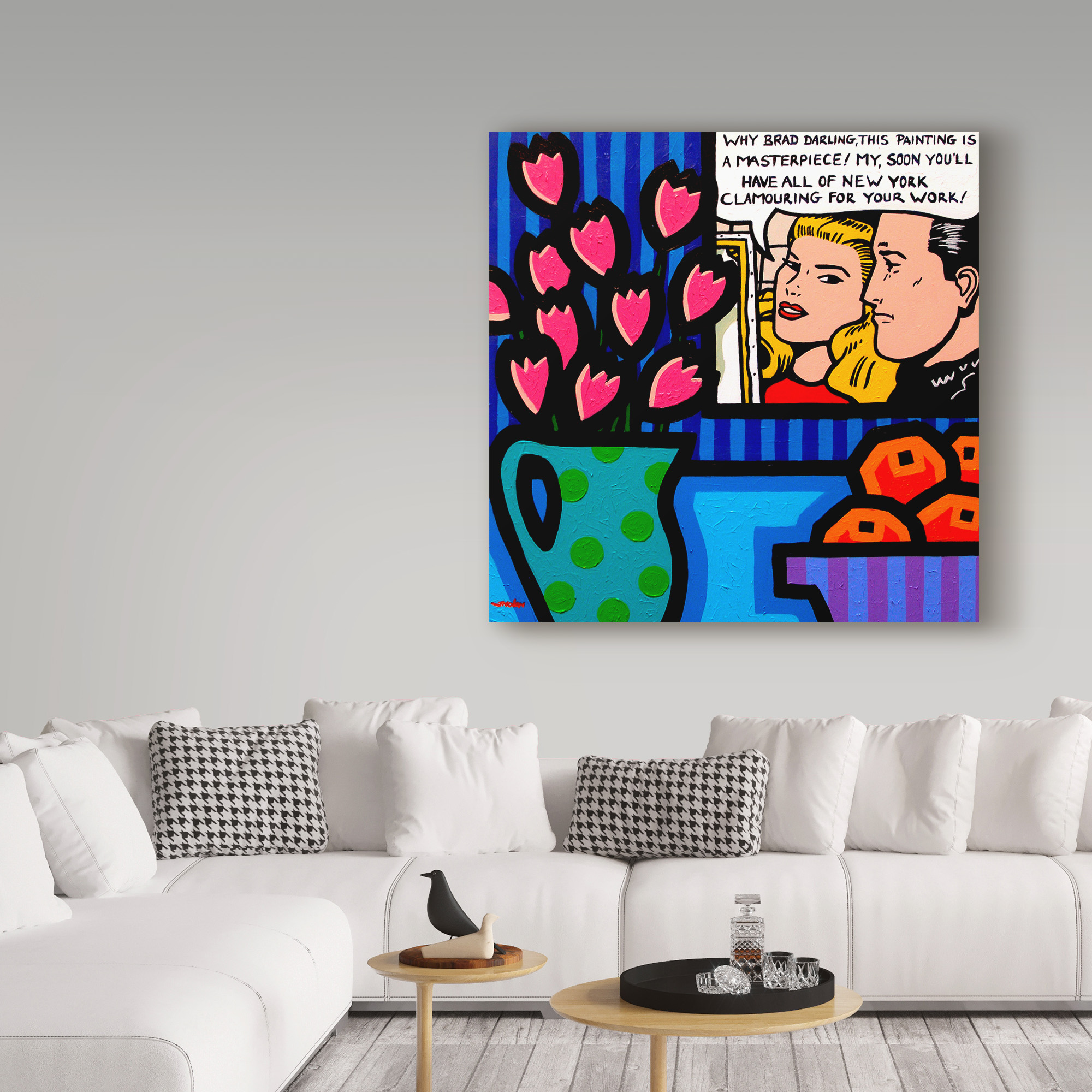 Trademark Fine Art 'Still Life with Lichtenstein' Canvas Art by John Nolan