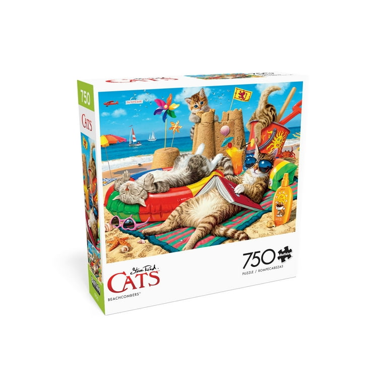 Buffalo Games 750-Piece Cats Collection Beachcombers Jigsaw Puzzle