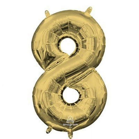 Spectacular 8 Foil Balloon - Perfect for Anniversaries, Birthdays & New Year Celebrations! Enjoy Superior Float Time & Self-Sealing Valve. Single, Stunning Party Supply!