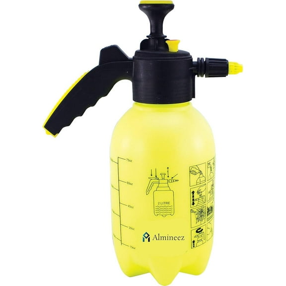 WEISIPU 2L Garden Hand Pump Sprayer – Portable Pressure Spray Bottle Water Weed Chemical