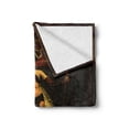 thumbnail image 2 of Fantasy Soft Flannel Fleece Blanket, Beauty with Scepter on Stairs Leaning on Pyton Baldachin and Warp and Weft Carpet, Cozy Plush for Indoor and Outdoor Use, 50" x 70", Multicolor, by Ambesonne, 2 of 6