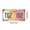 thumbnail image 4 of Placa Metal Vintage Louisiana TQZ01 Pintura Hierro Rectangular Del 30x15cm, 4 of 9