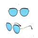 thumbnail image 2 of Gafas de sol estilo piloto cuadradas retro para hombre y mujer, montura grande estilo años 70, protección UV400 - bluexq-sg192, 2 of 4