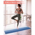 thumbnail image 2 of Blue White Ombre Yoga Towel for Hot Yoga Non Slip, Modern Abstract Striped Lines Art Yoga Mat Towel Absorbent Yoga Sweat Towels Microfiber Hot Yoga Blanket for Bikram Pilates 26"x70", 2 of 7