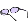 thumbnail image 4 of True Vintage Cat Eye Color Tinted Lens Oval Sunglasses 51mm (Black / Purple), 4 of 4