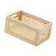 thumbnail image 3 of Cesta de almacenamiento rectangular, caja de madera rústica, artículos diversos, organizador de libros de juguetes, cesta de almacenamiento de marco súper pequeño Macarena Cesta de almacenamiento de escritorio, 3 of 8