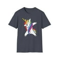 thumbnail image 2 of Unicorn Dabbing, Gildan Unisex Softstyle T-Shirt, Funny Graphic Tee, S-3XL, 2 of 6