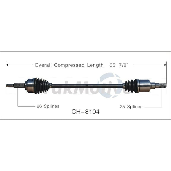CV Axle Shaft Fits select: 2004-2006 CHRYSLER PACIFICA