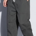 thumbnail image 5 of FRSASU Loose Cargo Pants for Men Stretch Cotton Versatile Elastic Waist Athletic Hiking Golf Pants with Pockets Dark Gray, 5 of 5
