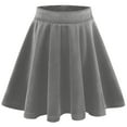 thumbnail image 4 of ZOYOEN Girls Velvet Skater Mini Skirt- Casual Stretch Pleated Kids School Uniform Gray Size 10, 4 of 6