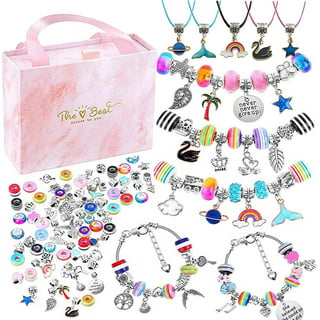 110 Pcs Charm Bracelets Making Kit for Girls, Thrilez Charm Beads Bracelet  Jewelry Kit with Bracelets, Beads, Jewelry Charms Gift Set for Adults Kids