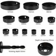thumbnail image 2 of Professional Hole Saw Kit, High Carbon Steel Core Drills for Softwood Cutting &amp; Plastic Board Drilling,   Cutting Experience for Wide Application Scenarios Including, 2 of 4