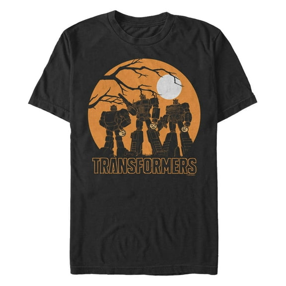 Men's Transformers Orange Sky Bots Graphic T-Shirt
