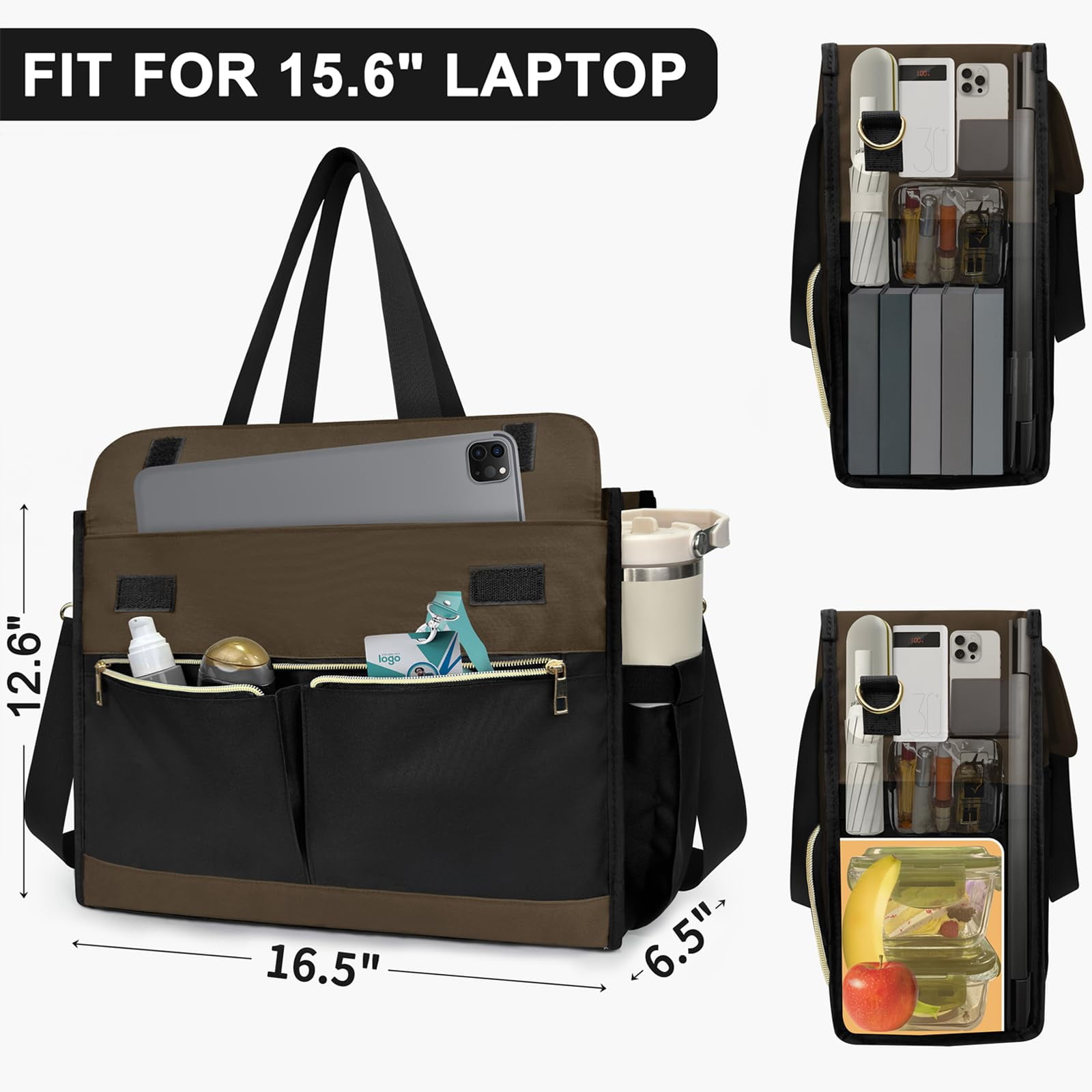 Pasman Water-Resistant Polyester Reusable Lunch Totes