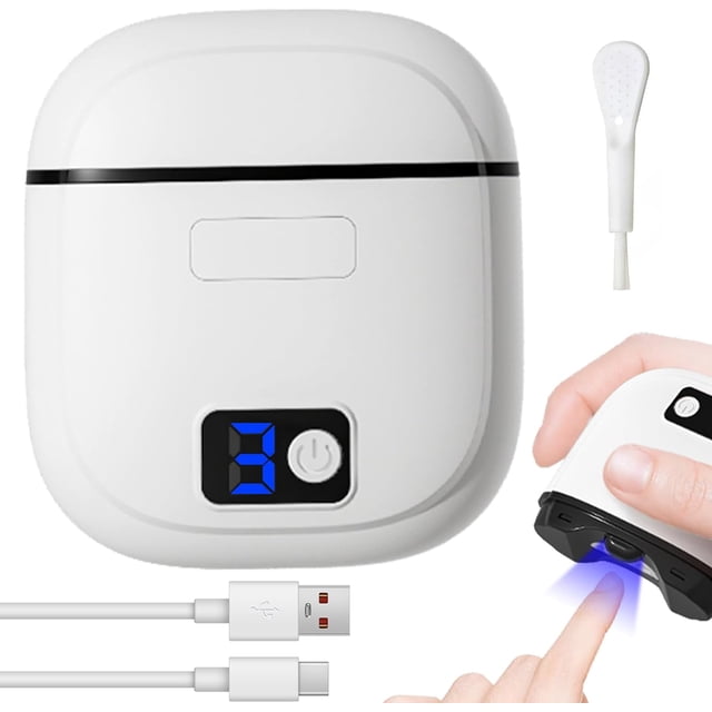 Cortaúñas Eléctrico, Lima de Uñas Eléctrica, 3 Velocidades, Fácil de Ver con Iluminación LED, Recargable Tipo C, Compacto, Fácil de Transportar