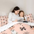 thumbnail image 5 of Manfei Cartoon Ghost 7-Piece Twin Bedding,Classic Halloween Pumpkin Lantern Bedding Comforter Set,Reversible, 5 of 7