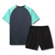 thumbnail image 5 of Odeerbi Juego de Entrenamiento de Fútbol Seco Rápido Para Chicos Y Niñas Camiseta de Manga Raglan Pantalones Cortos de Malla Conjunto Atlético Respirable Para 5-15 Años, 5 of 8