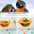 thumbnail image 2 of Bird Nest House, Warm Fleece Hammock Bird Nest Bed with Rattan Balls & Grinding Stone, Winter House Bed Hanging Hammock Toys Bird Wood Perch for Parrots, 2 of 6