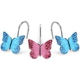 thumbnail image 6 of Agptek 12pcs Butterfly Shower Curtain Resin Hooks for Bathroom Decorative, 6 of 8